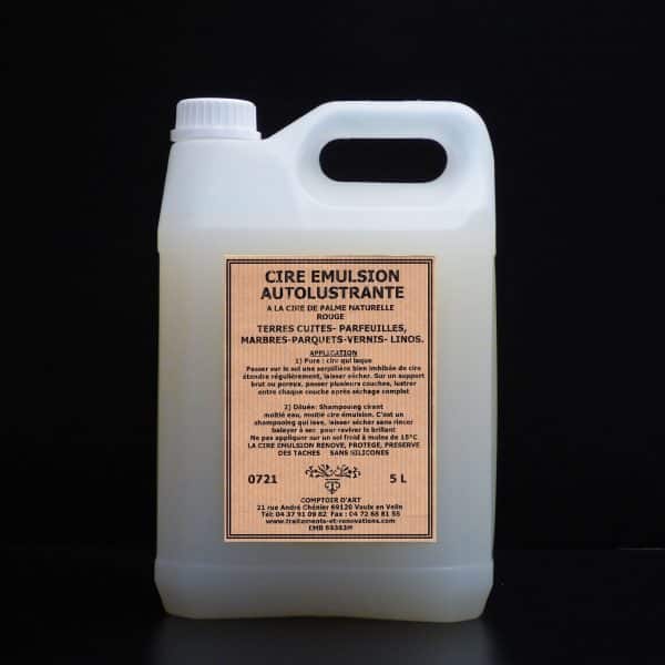 CIRE EMULSION AUTOLUSTRANTE COLOREE ROUGE