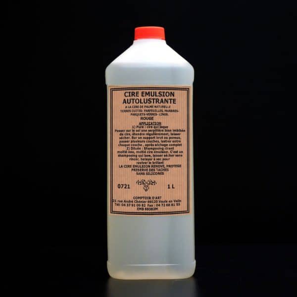 CIRE EMULSION AUTOLUSTRANTE COLOREE ROUGE