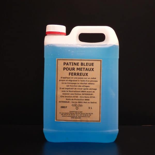 PATINE BLEUE POUR METAUX FERREUX