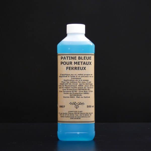 PATINE BLEUE POUR METAUX FERREUX