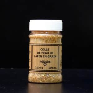 COLLE DE PEAU DE LAPIN EN GRANULES EN POT CRITAL
