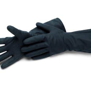 GANT LATEX COTON FLOQUE NOIR