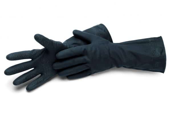 GANT LATEX COTON FLOQUE NOIR