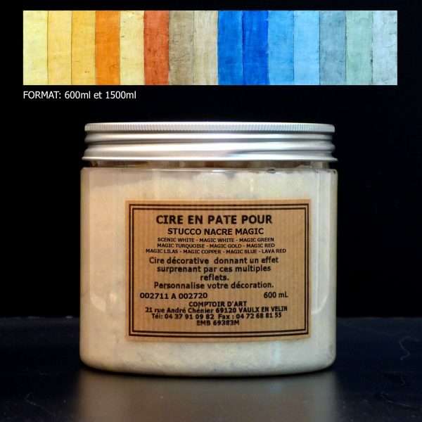 CIRE EN PATE SOLVANT PR STUCCO NACRE MAGIC (à effet subtil) MAGIC GREEN
