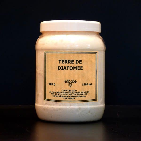 TERRE DE DIATOMEE " Antifourmis - Filtration de l'eau " EN POT CRISTAL
