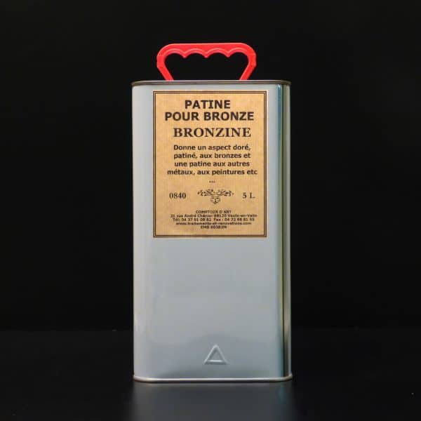 PATINE POUR BRONZE dite "BRONZINE"