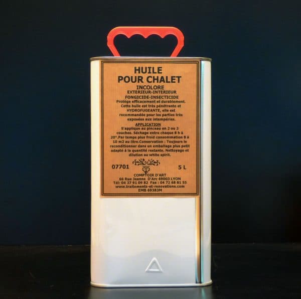 HUILE POUR CHALET - INCOLORE - ANTI - U.V. SATINÉE